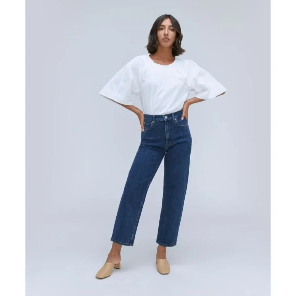 Everlane The Way-High Jeans in Vintage Indigo 33 Womens Denim Pants - Picture 1 of 13